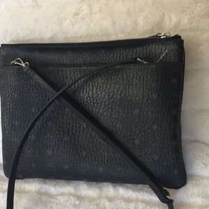 MCM Black crossbody bag clutch MSRP 490.